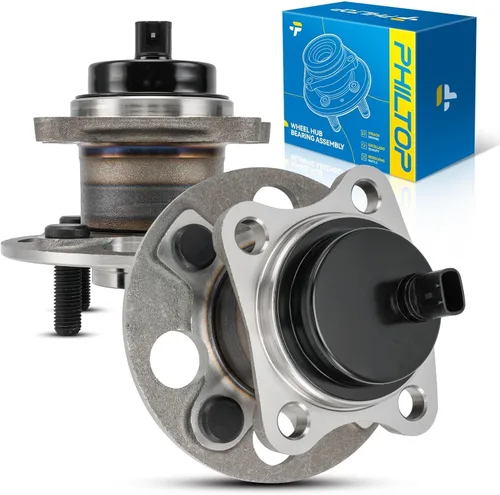 Vista 83 de PHILTOP 512012 x2 Conjunto de cubo de cojinete de rueda trasera para Volkswagen Jetta for 1998-2010 Volkswagen Beetle, 1999-2005 Volkswagen Jetta