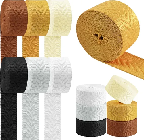 Vista 17 de 6 Rollos Cinturón de Nylon de 1.5 Pulgadas con Flecha Correas de Nylon Correas para Bolso Correas para Mochila Cinturón de Nylon para Cinturón
