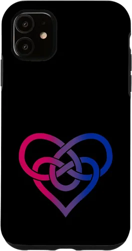 Vista 5 de Funda LGBTQ bisexual para iPhone 15 con corazón irlandés sutil del día de San Patricio