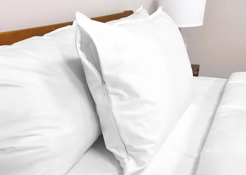 Vista 3 de Protector de almohada impermeable con cremallera, tamaño estándar