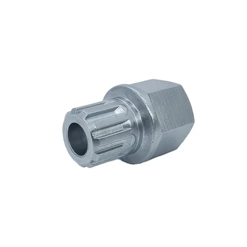 Vista 9 de Llave de bloqueo de rueda de acero cromado para Volkswagen, llave de tornillo antirrobo para tuerca compatible con VW (52)