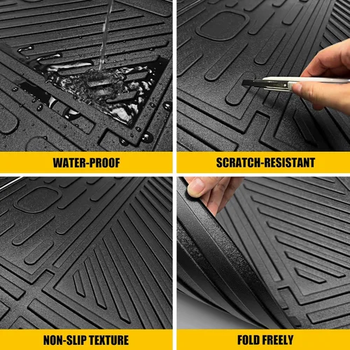 Vista 5 de Alfombrilla de respaldo para Hyundai Tucson 2022-2026 para todo tipo de clima, protector de asiento trasero de elastómero termoplástico, forro