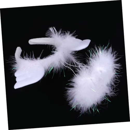 Vista 9 de balacoo 2 Pcs Teenage Girl Clothes Dresses Trendy Teen Girl Trendy Clothes Dress for Teen Girls Wings Headwear Angel Headband for Cosplay Black