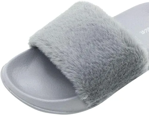 Vista 2 de FUNKYMONKEY Sandalias planas cómodas de piel sintética para mujer