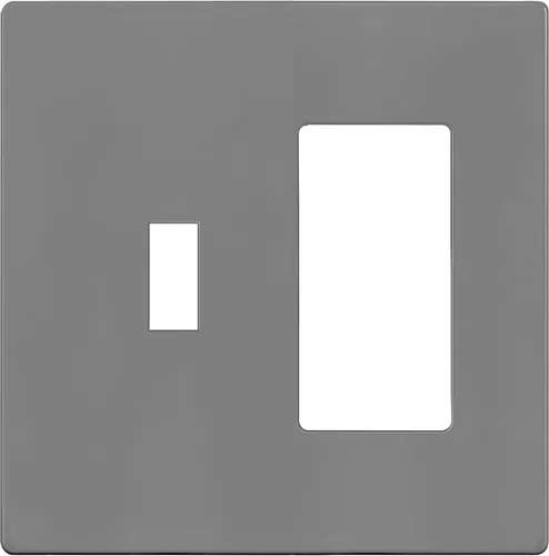 Vista 26 de ENERLITES - Placa de pared combinada para interruptor de palanca y enchufe decorativo, cubierta de acero inoxidable 201, resistente a la corrosión