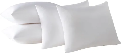 Vista 11 de Protectores de almohada de viscosa de bambú refrescante a prueba de plumas con cremallera, tamaño estándar, fundas impermeables a prueba de plumón