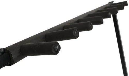 Vista 8 de Soporte de estante triple plegable para bajo de guitarra múltiple para 7