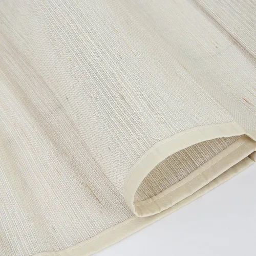 Vista 7 de Persianas romanas de bambú opacas sin cordones con salvia, persianas de ventana de caña de tejido natural con borde, persianas de bambú enrollables