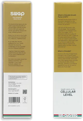 Vista 2 de Sun Chlorella Sun Wakasa Gold Plus Superfood Supplements Bebida Potente defensa inmunológica de todo el cuerpo, impulso de energía y salud