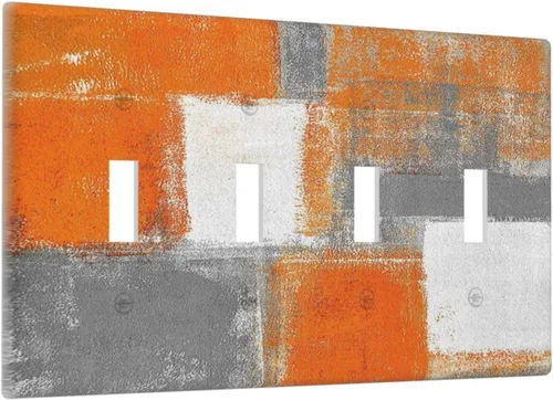 Vista 146 de Cubiertas decorativas para placa de interruptor, bandera estadounidense, receptáculo de 1 banda, placa de pared dúplex, cubierta de interruptor