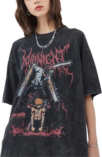 Vista 5 de Y2K - Camisetas vintage para hombres y mujeres, ropa de grunge, camisetas gráficas de gran tamaño, estampado de dibujos animados, camisetas de manga