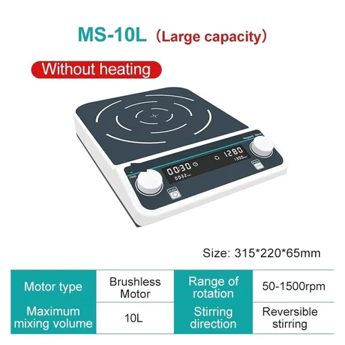 Vista 3 de LAB Stirrer, Multiple Magnetic Stirrer Digital Laboratory Mixer Four-Station 500ml*4(MS-10L)