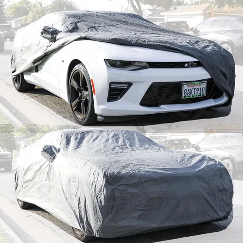 Vista 8 de Funda de coche personalizada 2010 2011 2012 2013 2014 2015 2016 2017 Chevy Camaro Car Cover XTREMECOVERPRO Gold Series Negro