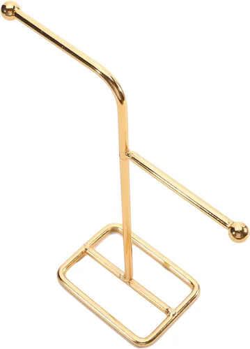 Vista 5 de Géneric Organizador de joyas, soporte de metal para aretes, collar y pulsera, organizador colgante para mostrar joyas, brazaletes, anillos, aretes