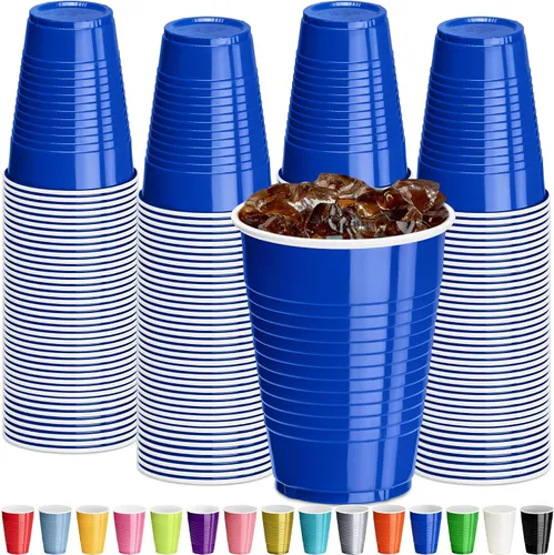 Vista 21 de DecorRack - Vasos desechables y reutilizables de 12 onzas para fiestas de cumpleaños, despedidas de soltera, campamentos, eventos en interiores y al
