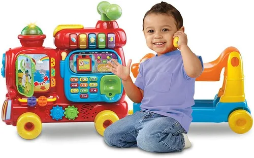 Vista 4 de VTech Sit-to-Stand Nuevo Tren del Alfabeto, Rojo