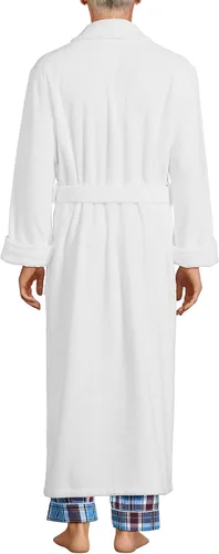 Vista 2 de Lands' End Men's Full Length Turkish Cotton Terry Bathrobe