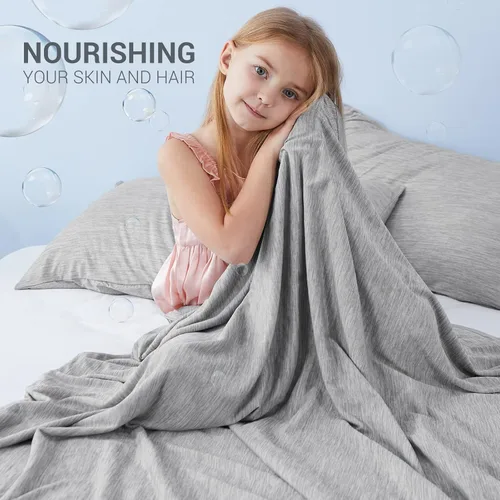 Vista 80 de Marchpower - Manta de enfriamiento para niños que duermen con calor, manta de lana fresca Arc-Chill con diseño de doble cara, fibra de enfriamiento