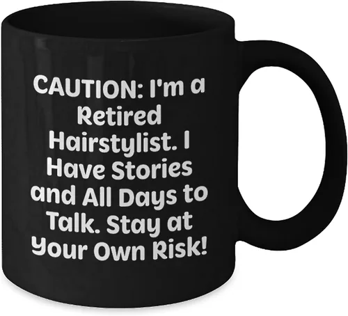 Vista 2 de Hairstylist Humor Gifts from Men, Women, or Friends - Funny Quote Black Coffee Mug for Valentine's