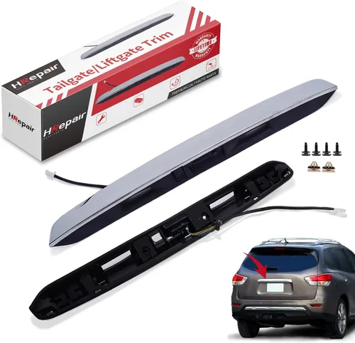 Vista 9 de Moldura Cromada de Acabado de Manija de Compuerta Trasera, compatible con Nissan Pathfinder 2013-2019 Manija de Compuerta Elevadora, Abridor