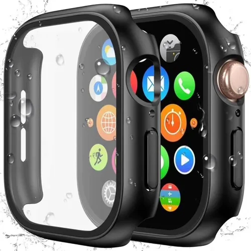 Vista 35 de YIJDACASE - Juego de 2 estuches impermeables para protector de pantalla de Apple Watch Series 10 Series 11 (2025) 46mm con vidrio templado