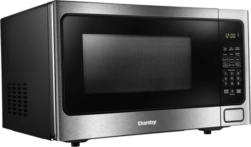 Vista 10 de Danby DBMW1120BWW - Microondas para encimera de 1.1 pies cúbicos en blanco, 1000 vatios, microondas de tamaño familiar con puerta de botón