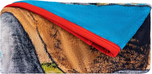 Vista 3 de Jurassic World Dominion Blue Velociraptor and Rexy T-Rex - Manta de felpa súper suave de micro Raschel, 46 x 60 pulgadas, ropa de cama de Franco Kids