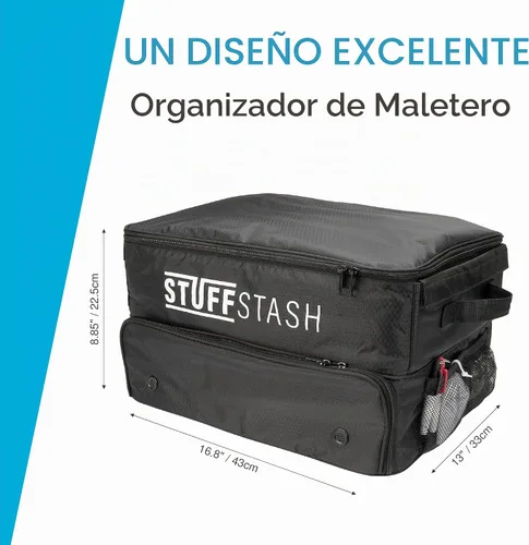 Vista 5 de STUFFSTASH Organizador de maletero de golf para automóvil, rígido, no se derrumba, compartimento ventilado para zapatos, divisores ajustables