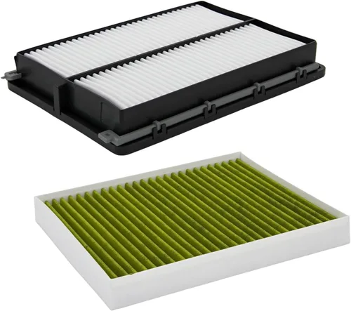 Vista 17 de Juego de filtro de aire de motor y filtro de aire de cabina compatible con modelos Ford Lincoln 2015-2025 F-150 2.7L 3.0L 3.3L 3.5L 5.0L, 18-24