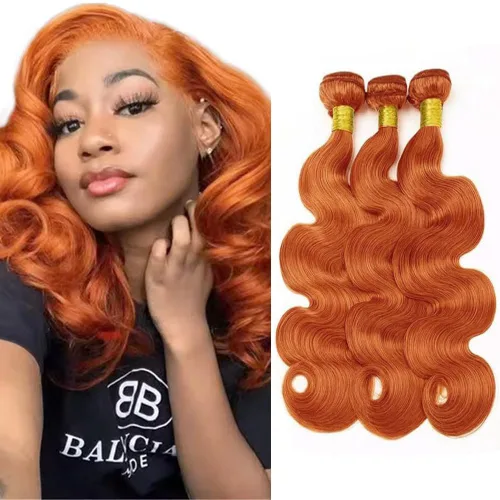 Vista 195 de Color 30 paquetes de cabello humano marrón onda del cuerpo paquetes 8 10 12 pulgadas brasileño virgen Remy extensiones de cabello humano doble trama