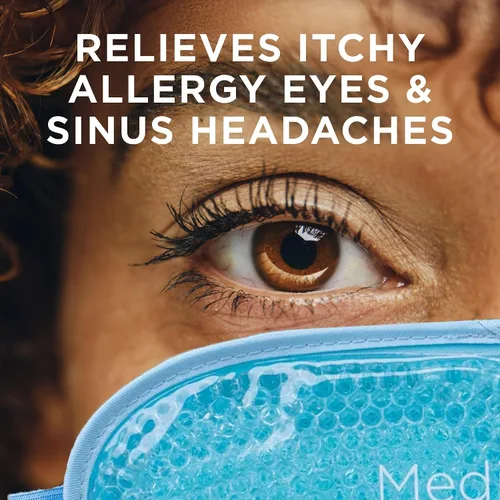 Vista 4 de Máscara de gel refrescante para ojos fríos para aliviar los ojos hinchados, alergias y dolores de cabeza, ajustable para comodidad personalizada