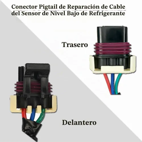 Vista 6 de Conector N9267001 de coleta de extremo de reparación de cable con sensor de nivel de refrigerante bajo Peterbilt y Kenworth, reemplace Q21-6007S