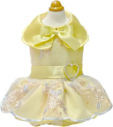 Vista 19 de Moda Vestido de Princesa de Encaje para Perro Cachorro Dulce para Perro EXTRAL Pequeño y Pequeño A-Negro XX-Pequeño