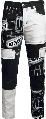 Vista 15 de Jeans rasgados para hombre, diseño ajustado y desgastado, elásticos, cómodos, con cintura flexible 9001 Azul