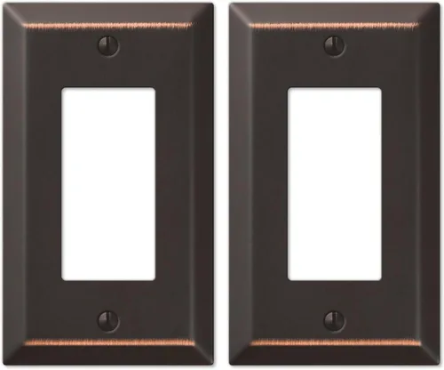 Vista 7 de Amerelle 163RDB Century - Placa de pared, 1 basculante, acero, bronce envejecido, paquete de 1