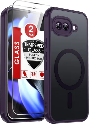 Vista 335 de LeYi Funda para teléfono Samsung-S23: protector de pantalla e imán MagSafe Púrpura