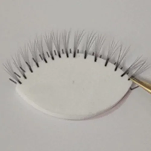 Vista 3 de 20 esponjas de práctica en forma de ojos y 5 hojas de tarjetas de ejercicio de mapeo de pestañas para principiantes de pestañas suministros