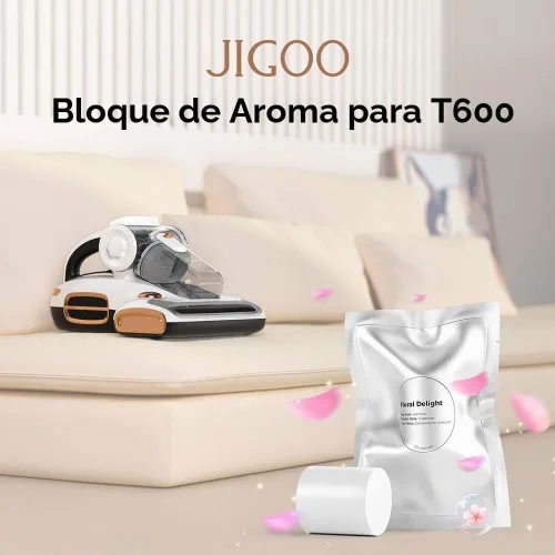 Vista 5 de JIGOO T600 Accesorios, Aroma Capsule Floral Delight x3, para aspiradora de colchón de cama T600