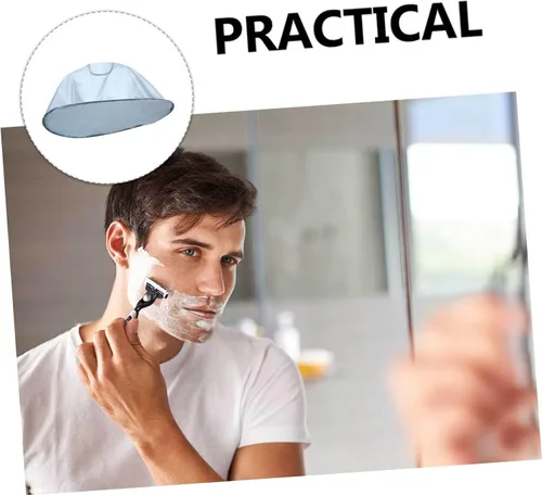 Vista 7 de Chal de peluquería multiusos para vestido peluquero portátil delantal Capas de afeitar peluquería salón plegable gris capa plegable peinado corte