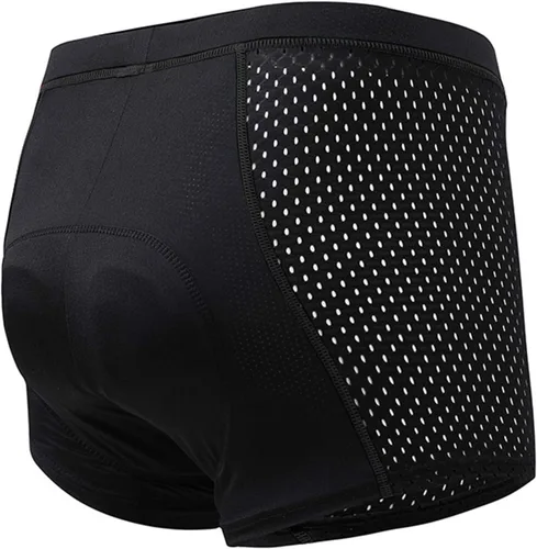 Vista 3 de Alidamo Ropa interior de ciclismo para hombre, transpirable, de secado rápido, acolchado, esponja de gel 4D