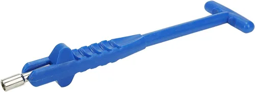 Vista 2 de Extractor de vástago de válvula de neumático con mango en T ABS de 8-3/4 pulgadas, núcleo de válvula antiarañazos, herramienta de extracción rápida