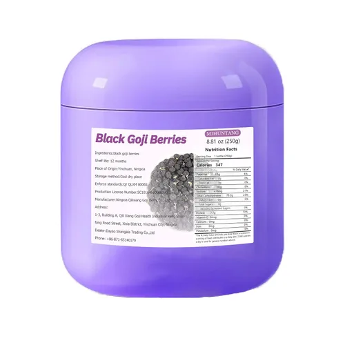 Vista 7 de Bayas negras de Goji 8.8 oz Qinghai Wolfberry Berry té de bayas secas de Goji Bayas de Goji 8.82 oz Harvested at Peak Ripeness Whole Berry Hot or