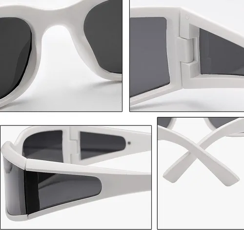 Vista 4 de Gafas de sol deportivas UV400 con montura pequeña para hombres y mujeres, gafas de sol con montura pequeña, para actividades recreativas