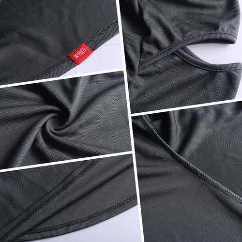 Vista 5 de AIWOLU Pasamontañas para protección solar transpirable cuello largo para hombre