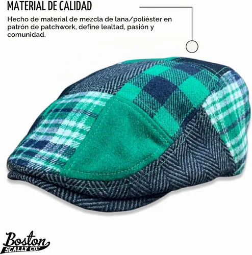 Vista 2 de The Original Boston Scally Cap - Slainte - Gorra de periódico de un solo panel para hombre