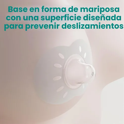 Vista 6 de CheriBaby - Protector de pezón de contacto para amamantar con dificultad para succionar o pezones planos o invertidos, 1 par con funda