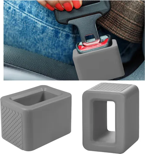 Vista 11 de Ohleats 2 piezas de soporte para hebilla de cinturón de seguridad, hebilla de silicona que eleva el cinturón de seguridad para facilitar el acceso