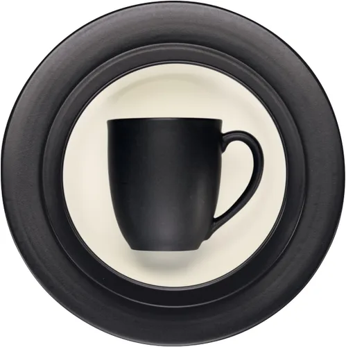 Vista 5 de Noritake Colorwave Graphite - Juego de 4 piezas para llantas, servicio para 1