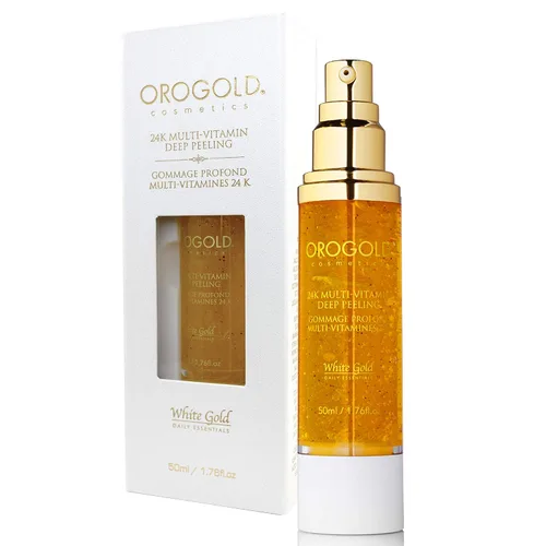 Vista 4 de OROGOLD Peeling profundo multivitamínico de 24 K, con vitamina C y ácido mandélico OROGOLD Exclusivo - Exfolia suavemente la piel muerta - Limpia