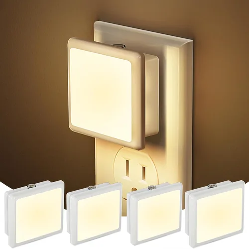 Vista 10 de JandCase LED 3CCT Night Lights Plug into Wall, 0.3W Plug in Night Light